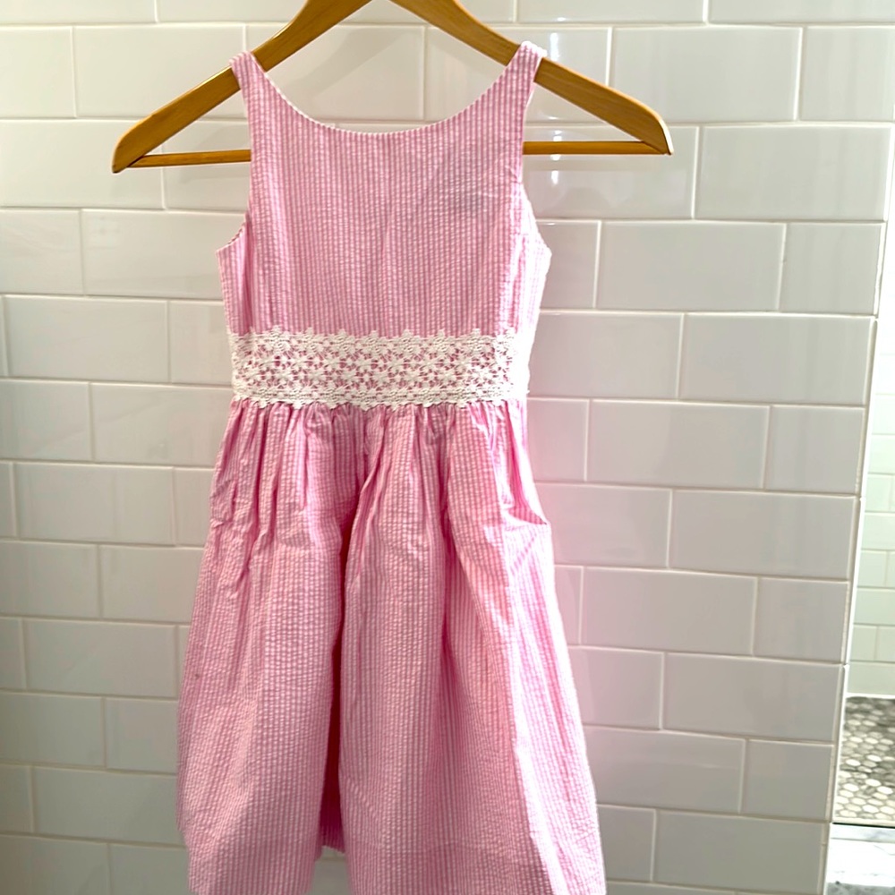 Ralph Lauren Pink Seersucker Dress